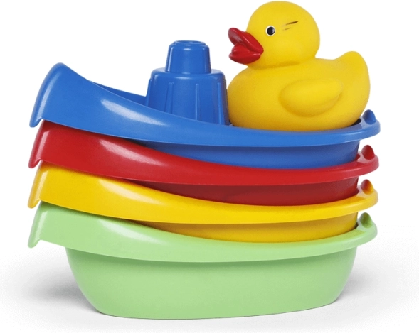 Badewannen-Boote mit Entchen – Set mit 4 Stück