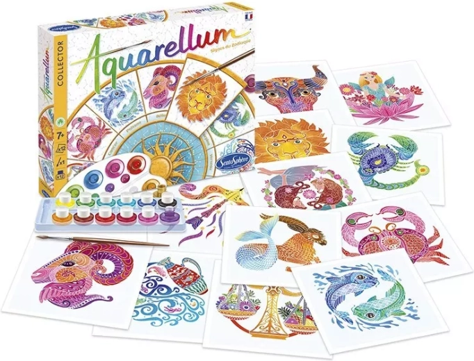 Sentosphere Aquarell-Set Sternzeichen des Tierkreises