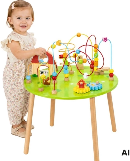 Viga Holz-Lern- und sensorischer Aktivitätstisch XXL Montessori