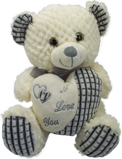 Plüsch-Teddybär mit Herz 30 cm