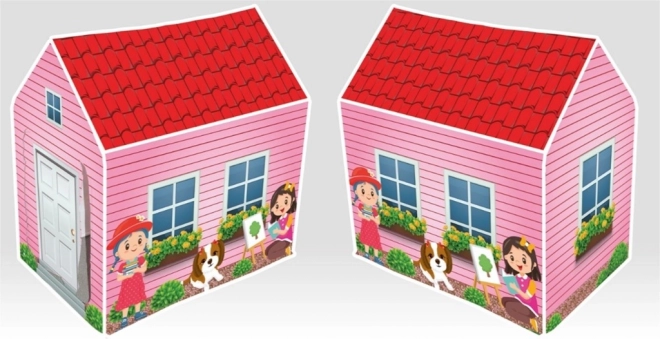 Kinderzelt Häuschen mit Blumen