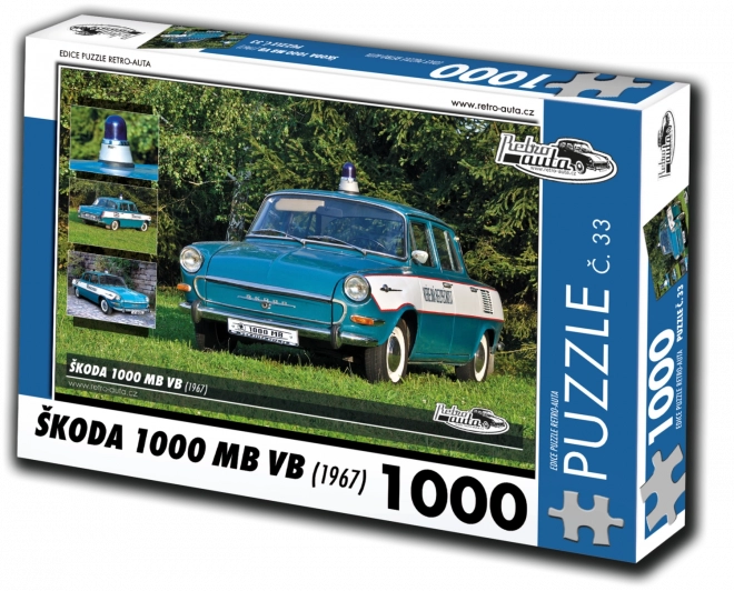 Retro-Autopuzzle Škoda 1000 MB VB (1967) – 1000 Teile