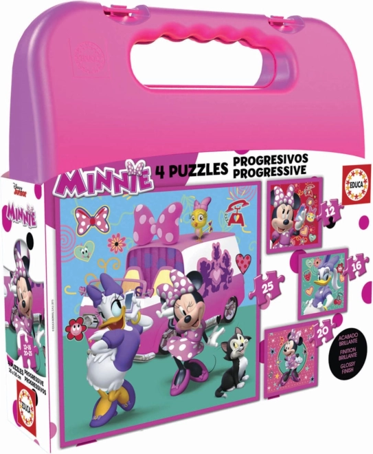 Puzzle im Koffer Minnie und Daisy 4in1