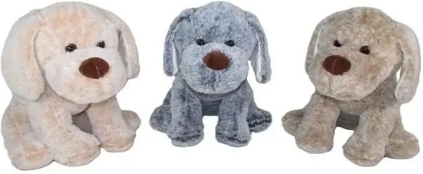 Plüschhund 30 cm in drei Farben – 1 Stück