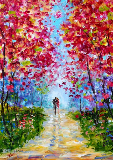 Puzzle Frühlingsblumenromantik 1000 Teile