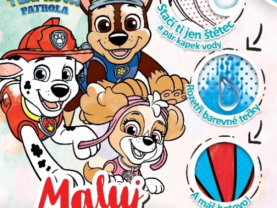 Wasser-Malbuch A4 Paw Patrol – Die Paw Patrol