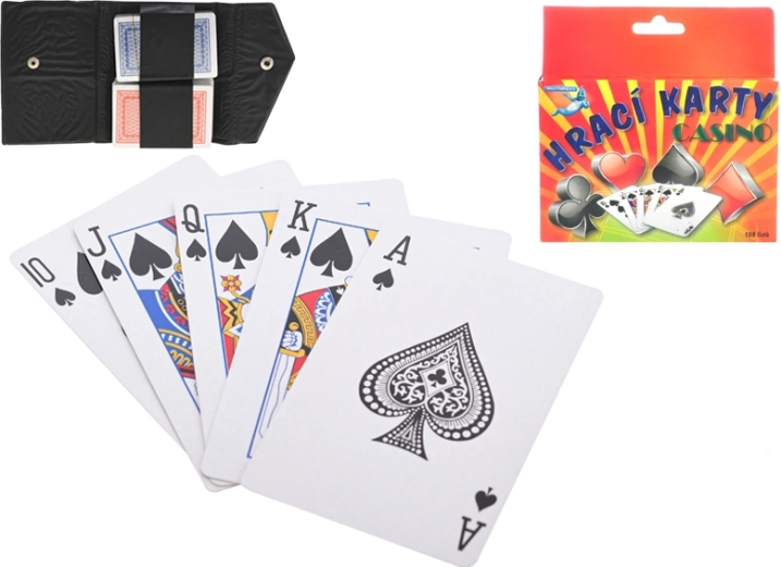 Spielkarten 108 Stk. mit Etui in Schachtel
