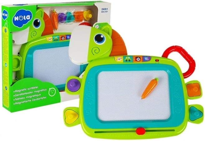 Magnetische Maltafel Pferd mit Geräuschen und Stempeln