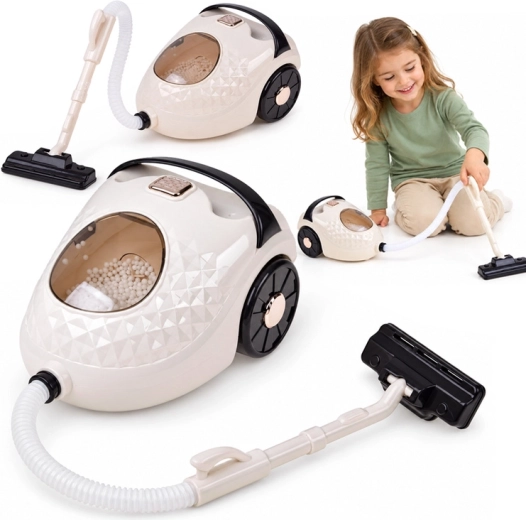Kinderstaubsauger mit Geräusch und beweglichen Kugeln