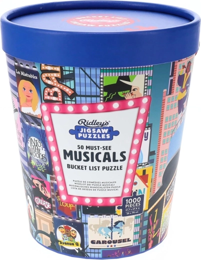 Ridley’s Games Puzzle Bucket List: 50 Must-See Musicals (1000 Teile)
