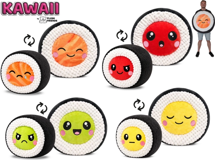 Kuscheliges Kawaii-Sushi, Maxi 60 cm – 1 Stück