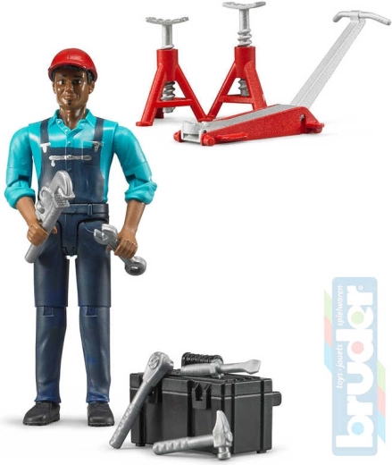Bruder Mechanikerfigur mit Zubehör