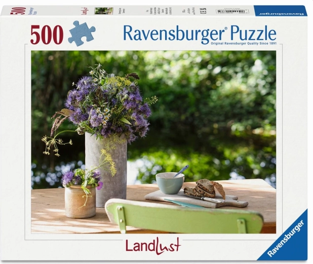 Ravensburger Puzzle LandLust: Blumen auf dem Tisch (500 Teile)