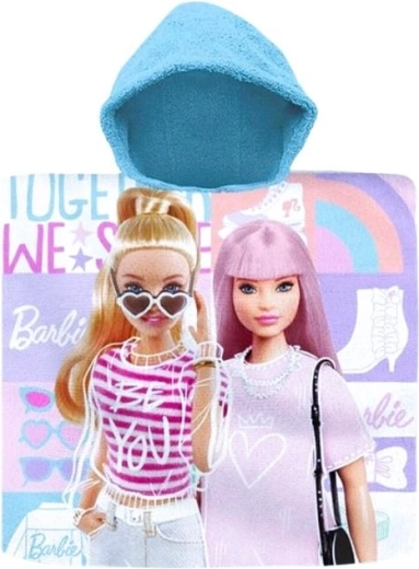 Kinder-Badeponcho mit Kapuze Barbie