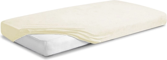 Babymatex Premium-Frottee-Spannbettlaken Ecru 70 × 140 cm