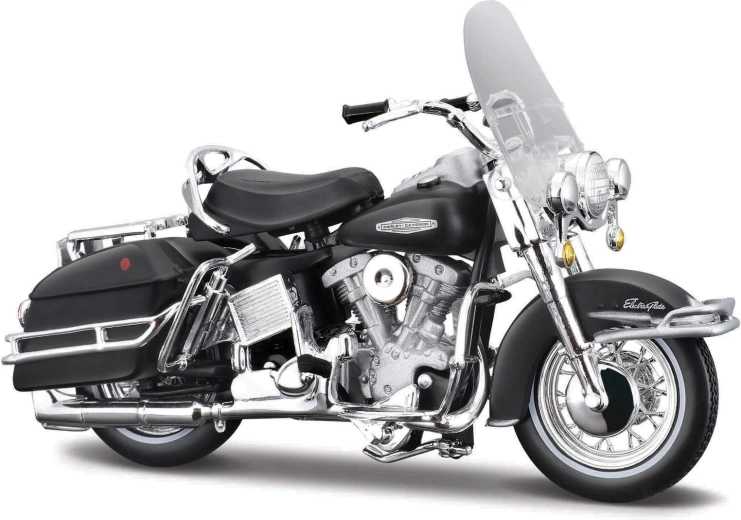 Maisto Harley-Davidson 1966 FLH Electra Glide mattschwarz 1:18