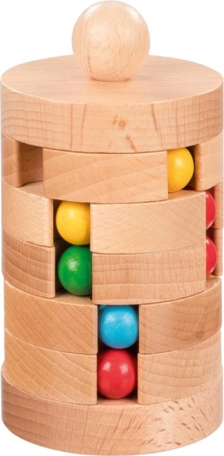 GOKI Holz-Kugelturm – Babylonturm-Knobelspiel