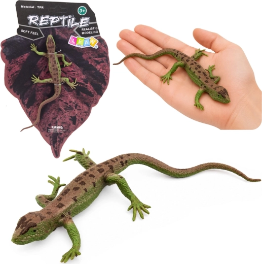 Gummi‑Realistikfigur der Zauneidechse 15 cm