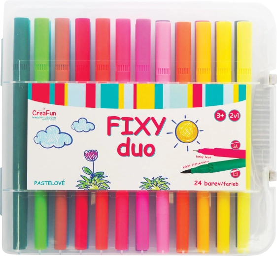 CreaFun Filzstifte DUO – 24 Farben