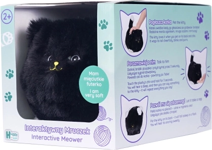 Interaktive schwarze Katze Huggy Luv