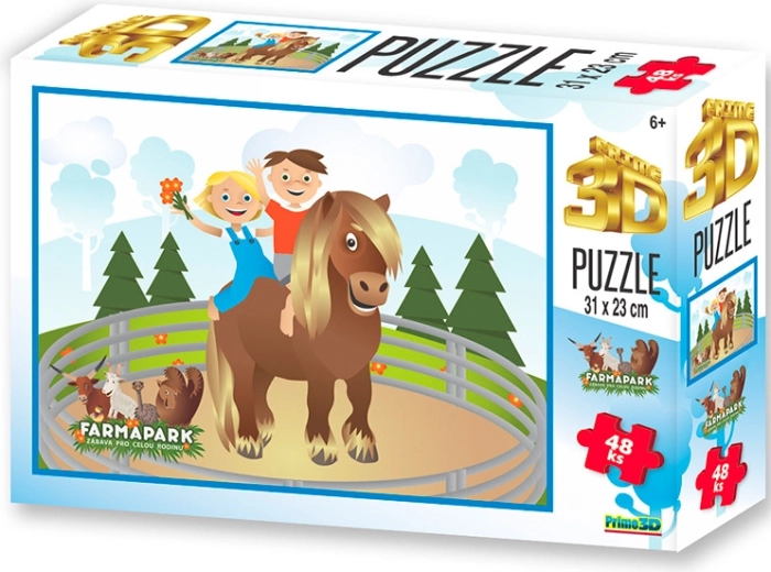 3D-Puzzle Farmapark Pferd 48 Teile