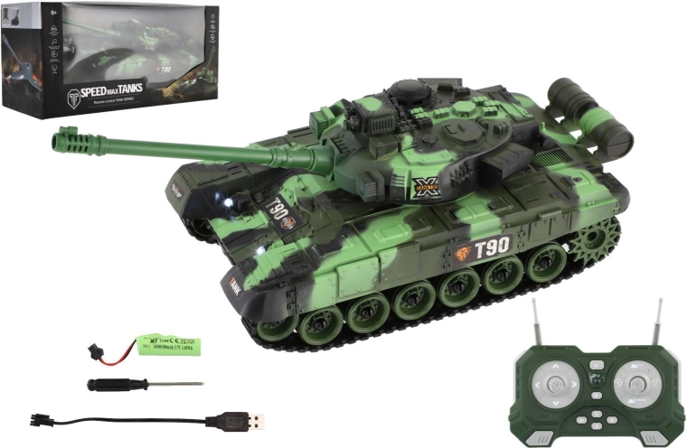 RC-Panzer mit Fernsteuerung 2,4 GHz mit Licht und Sound – 1 Stück