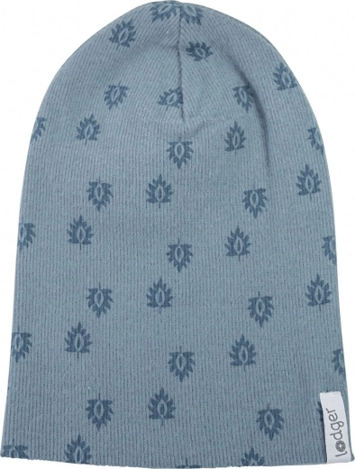Lodger Baumwoll-Rippmütze Beanie Print Rib Ocean 0–6 Monate
