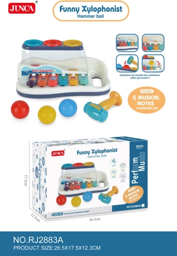 Musik-Set 2-in-1 – Xylophon mit Hammer und Bällen