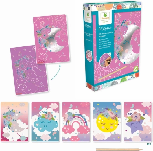 Artissimo Kratzbild-Set Magischer Traum
