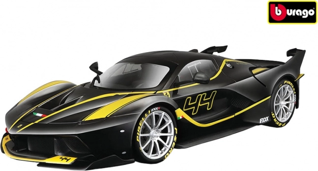 Bburago Ferrari FXX K 1:18 schwarzes Modell RACE+PLAY