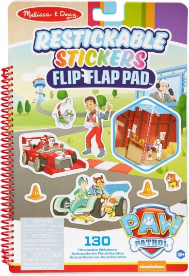 Paw Patrol wiederhaftende Sticker Flip‑Flap – klassische Missionen