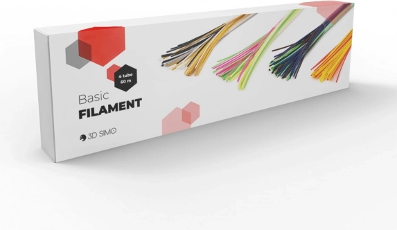 PCL-Filament 60 m – Set mit verschiedenen Farben (4 Röhren) für 3D-Stifte