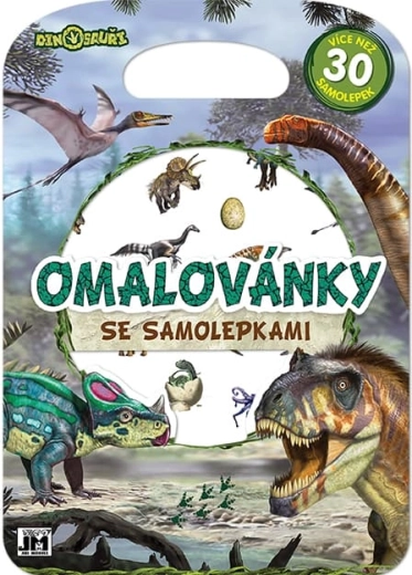 Malbuch mit Dino-Stickern