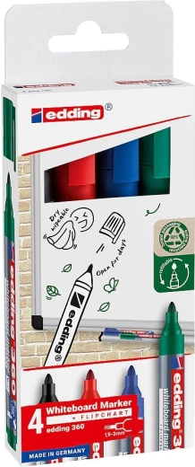 Whiteboard-Marker Edding 360 – Set mit 4 Stück