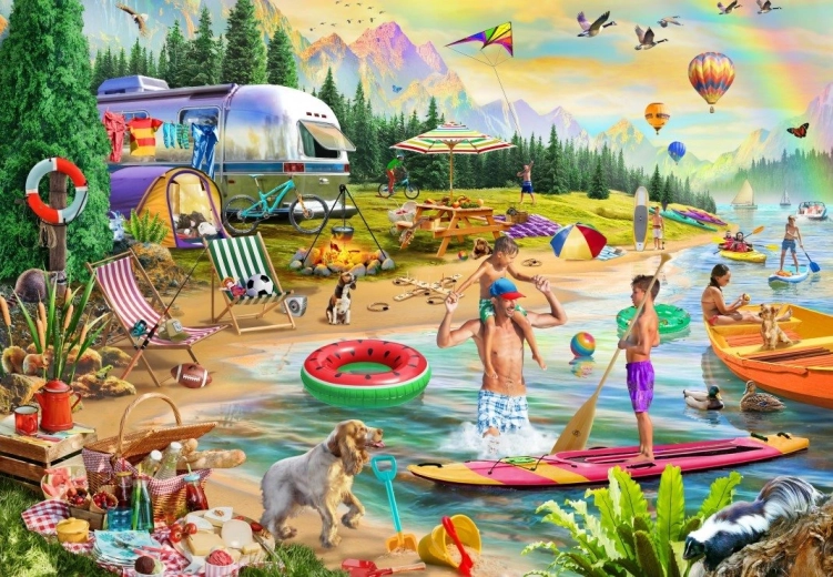 Bluebird Puzzle Sommercamp Lakeside 1000 Teile