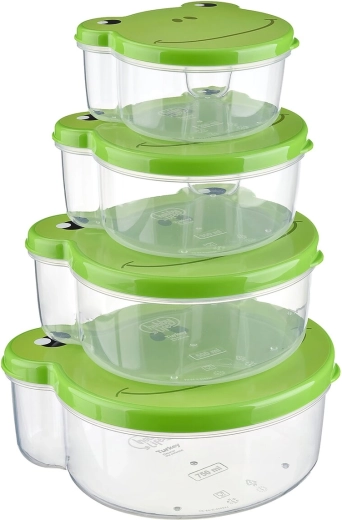 Snackboxen Zoo Frosch, 4 Stk.