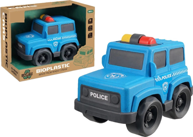 Bioplast-Polizeiauto 17 cm