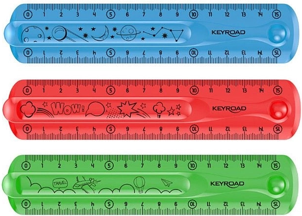 Flexibles Lineal KEYROAD Flexi 15 cm