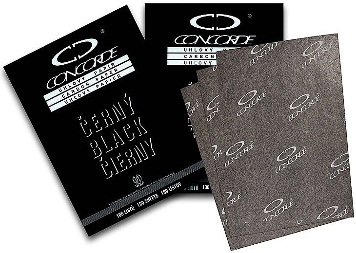 Durchschlagpapier A4 CONCORDE, schwarz, 25 Blatt