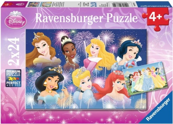 RAVENSBURGER Puzzle Schöne Prinzessinnen 2×24 Teile