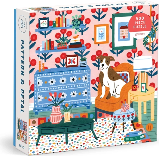 Galison quadratisches Puzzle Pattern & Petal (500 Teile)