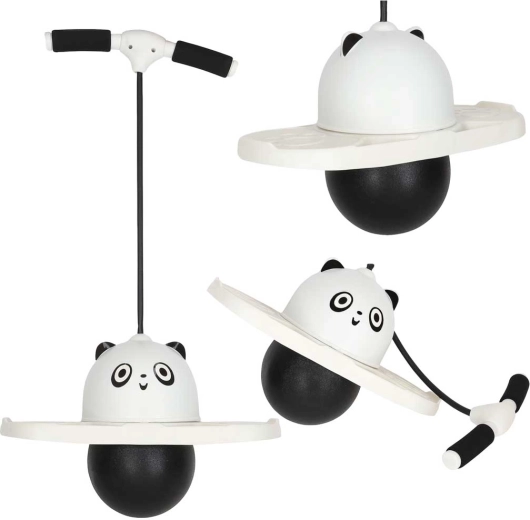 Kinder-Pogo-Stick Panda in Schwarz-Weiß