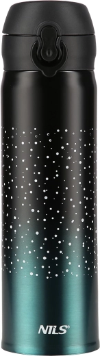 Thermosflasche NILS Camp 500 ml – grüne Reiseflasche aus Edelstahl