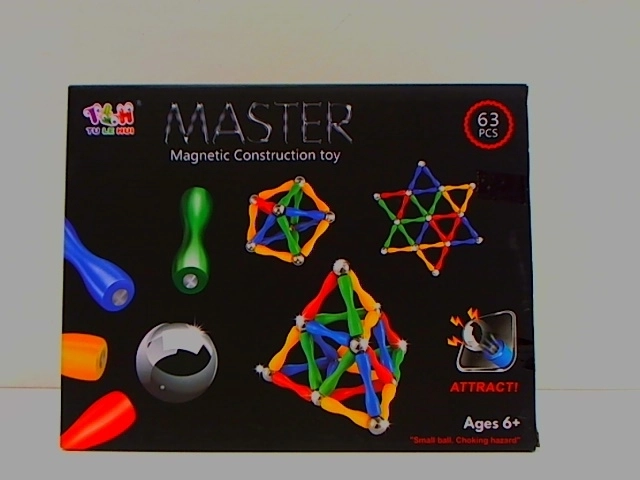 Magnetischer Bausatz BIGTOYS mit 63 Teilen