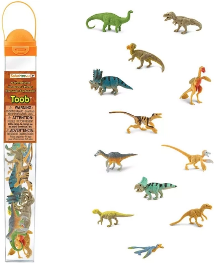Safari Ltd. Toobs Röhre Gefiederte Dinosaurier