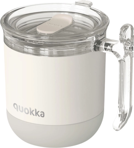Edelstahl-Thermobecher Quokka Wave Ivory grau 260 ml