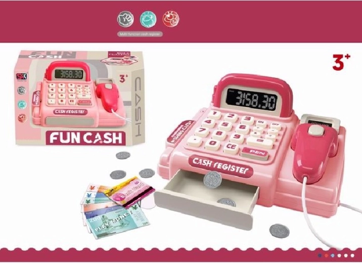 Fun Cash Pink Kasse – elektronische Kinderkasse