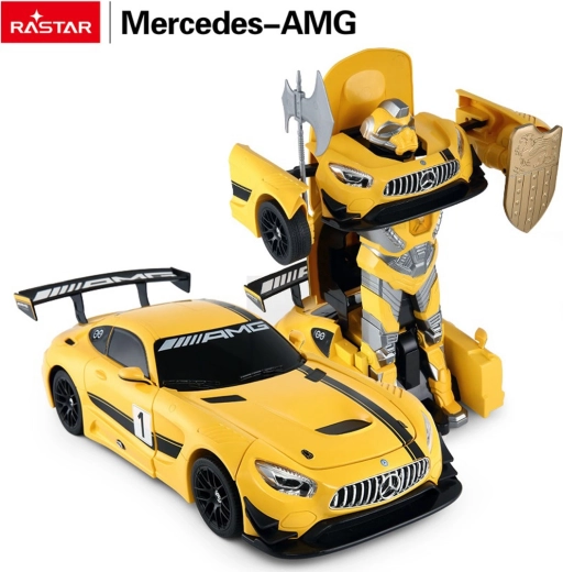 RC-Auto und Roboter 2in1 Rastar Mercedes-AMG GT3 1:14 gelb