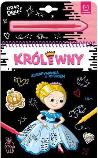 Rubbelbuch mit Kratzstift – Königinnen