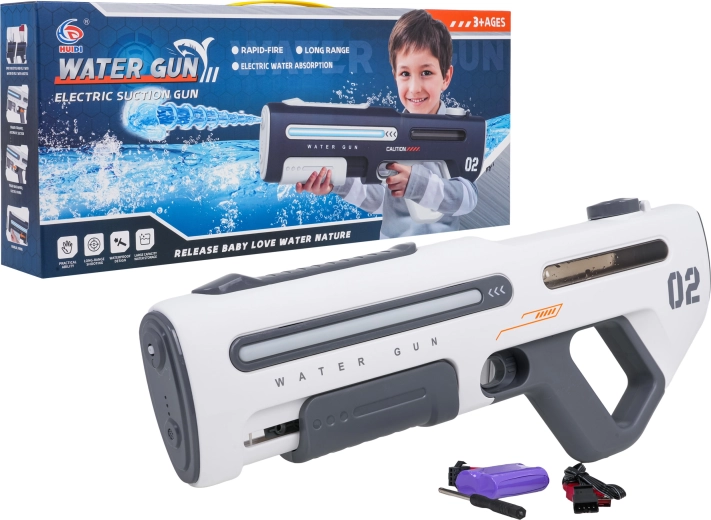 Elektrische Wasserpistole Mega, weiß